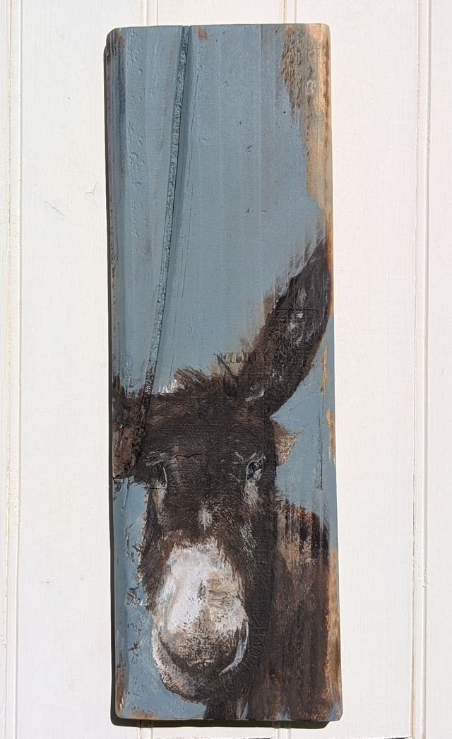 Donkey therapy with ears -Handcrafted Reclaimed wood