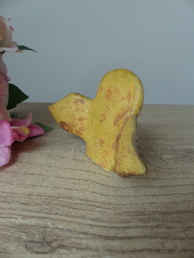 Chouette en céramique au sel signée Jacky Coville – Pièce artisanale française de l’atelier de Biot, objet de collection rare