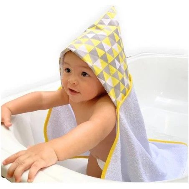 Toalha De Banho Bebê Capuz 100% Algodão