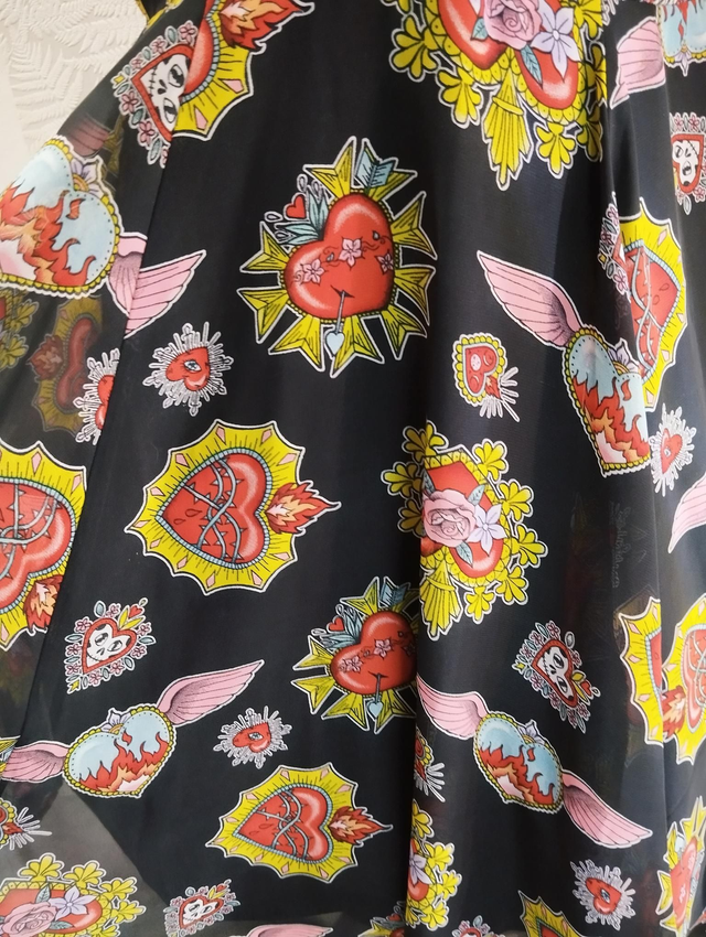 Robe Hell Bunny Amias Sacred Heart Swing T46