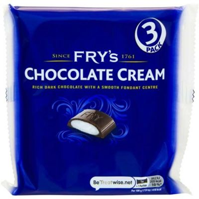 FRY'S CHOCOLATE CREAM 3 PACK 147G