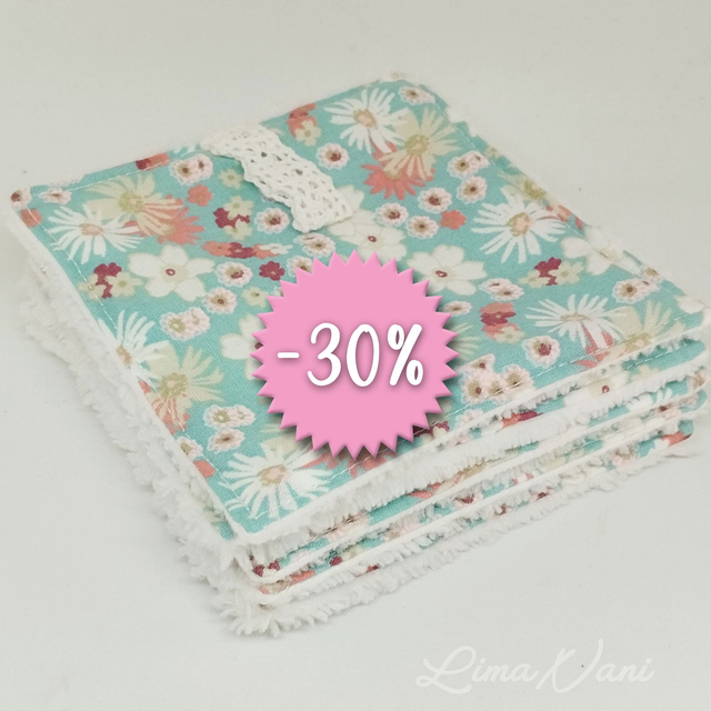 MAKA – Lot de 5 lingettes lavables pour une routine beauté responsable