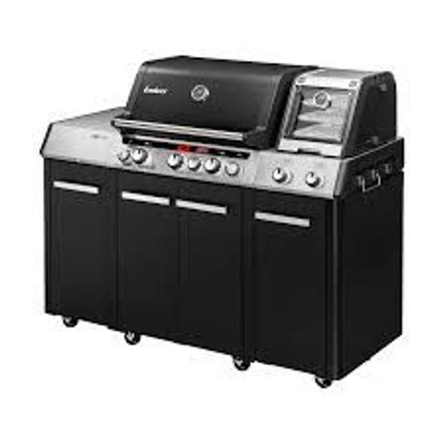 KITCHEN CRUSTER IKO 3 barbecue a gas con doppio fornello e forno laterale