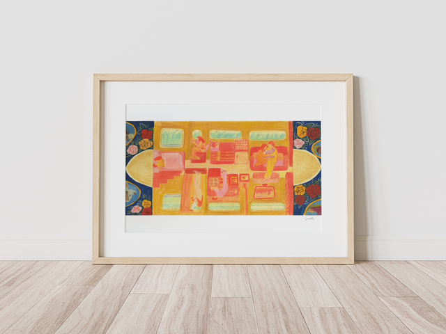 Inside of Cannal boat