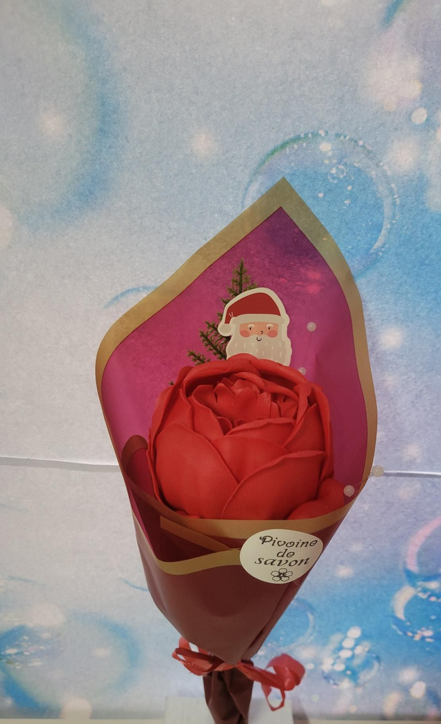 Pivoine de savon rouge 