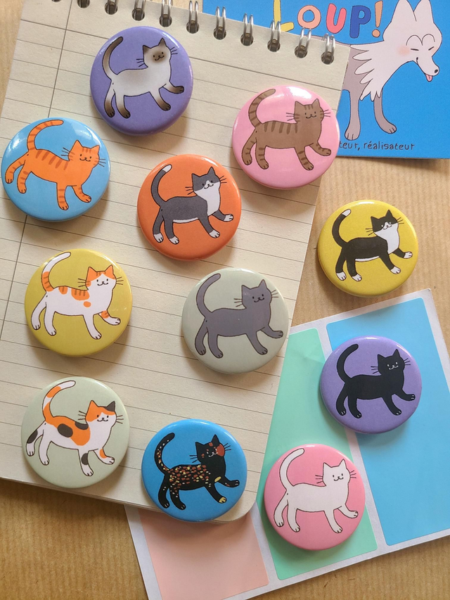 Cat - button badge 