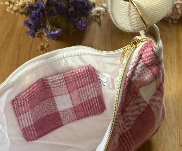 Sac baguette Glasgow rose