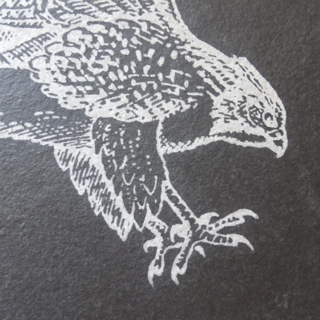 Slate Engraved Eagle Artwork