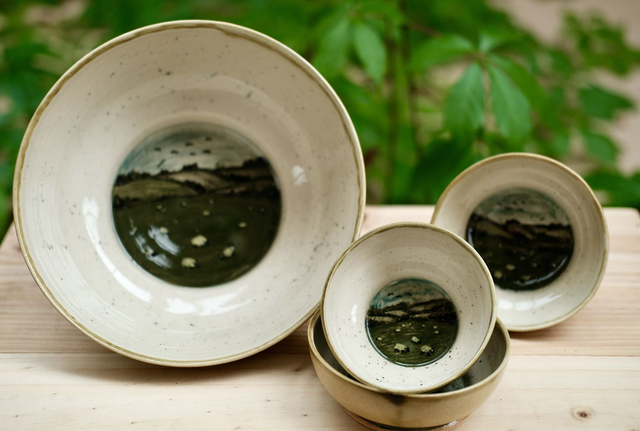 Sheep Landscape Bowls