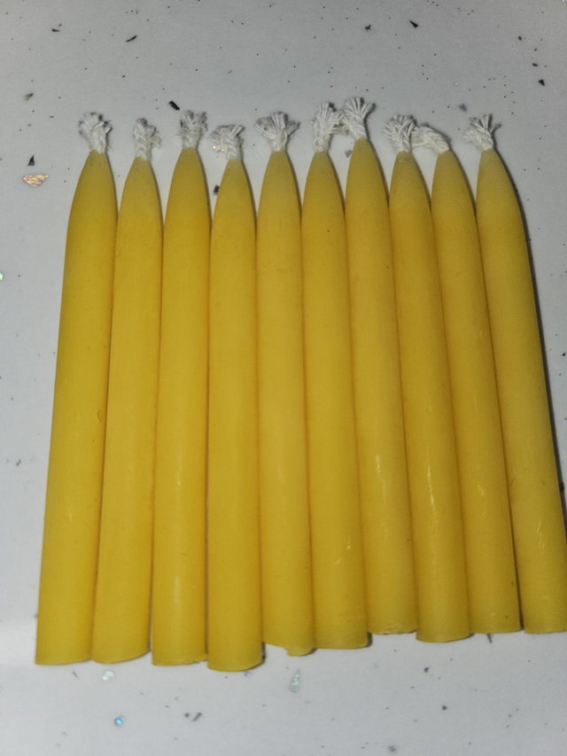 Beeswax Birthday Candles (set of 10)