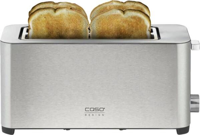 Caso Doppellangschlitz-Toaster Classico T4 Edelstahl