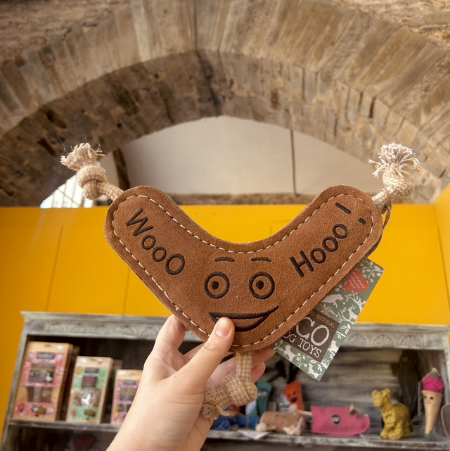 Green &amp; Wild&#039;s Benny the Boomerang Eco Dog Toy