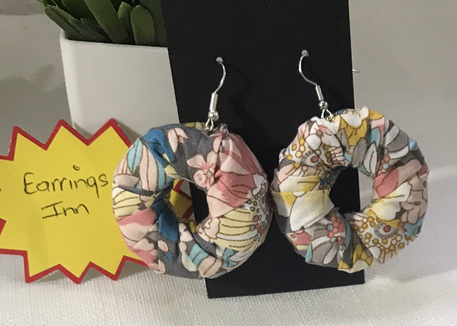 Mixed Dangling Fabric Earrings-MFE31