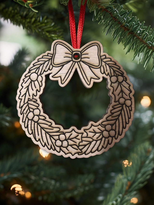 Suspension couronne de Noël