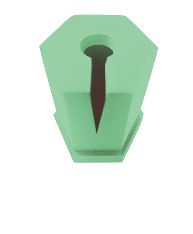 Apple Green VINYL Scraps WEEDING POT BIN