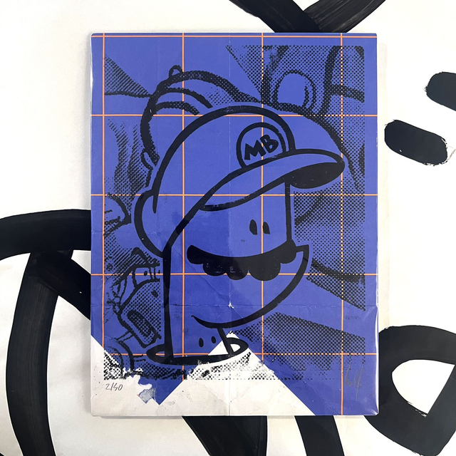 Xylo MARIO Purple square 18x24 cm sans cadre