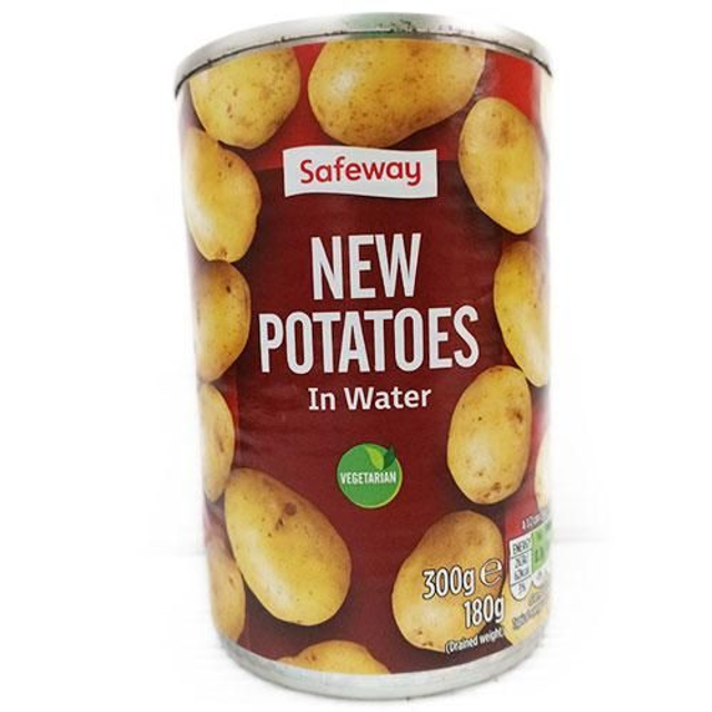 Tinned potatoes 300g brand may vary