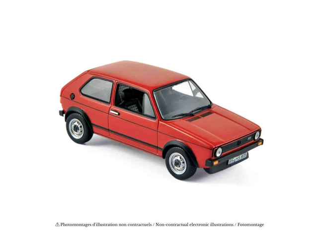 VW Golf GTI 1976 Rouge Mars Norev 840046 1/43