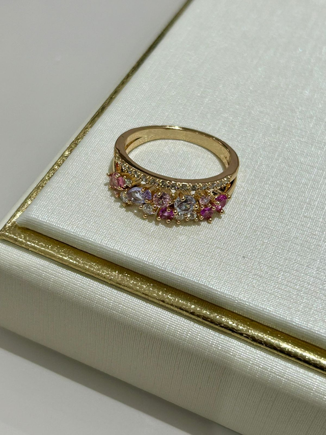 ANEL TAMANHO CONJ BRINCO 2423 OURO 18K COLOR