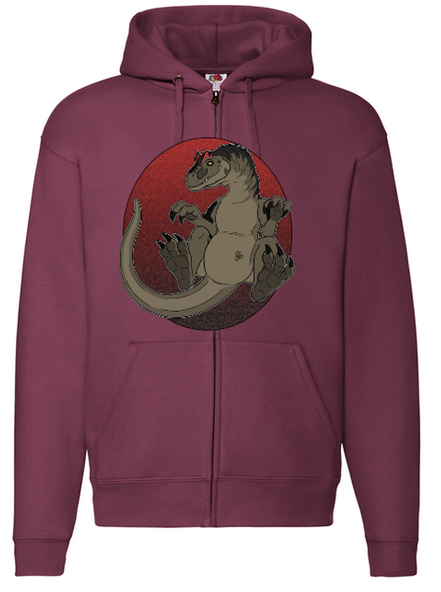 Allosaurus - Hoodie with Zipper