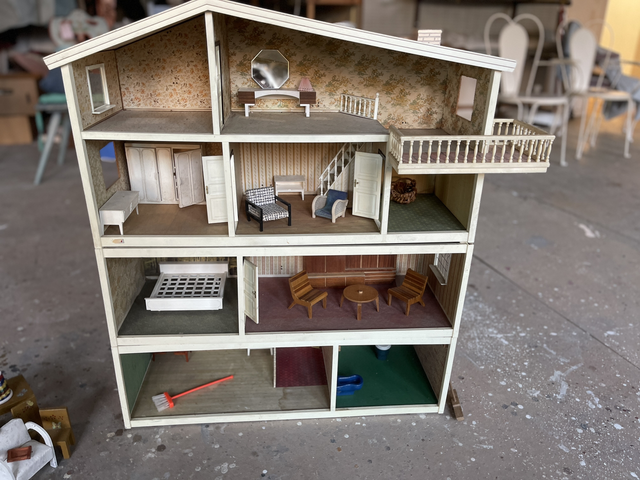 Puppenstube 3-Etagen steckbar 