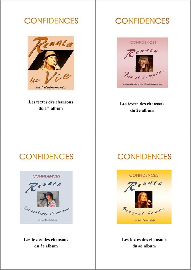 Livrets : Les 4 livrets de RENATA