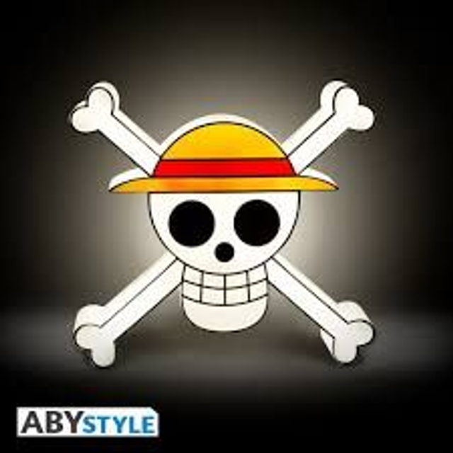 Simbolo dei Pirati (Teschio) -ABYstyle- One Piece - Lampada LED 💡💀