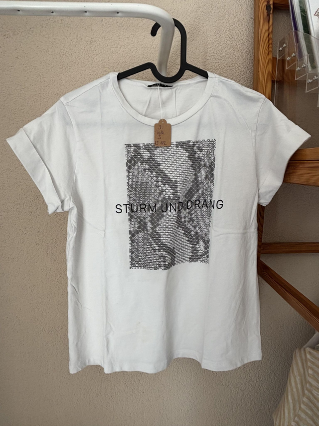 T-shirt blanc Sisley (182)