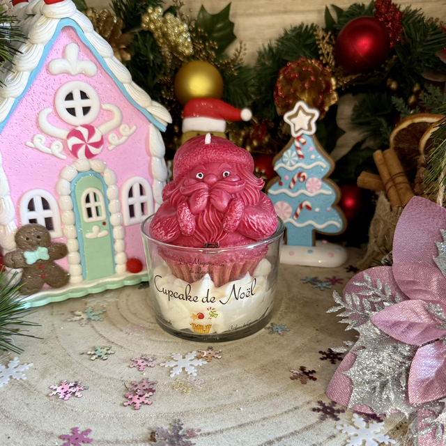 Bougie Cupcake de Noël XL