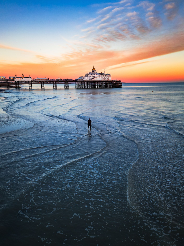 Eastbourne Pier at Sunset - East Sussex | Prints & Mounts | Aerial Photography