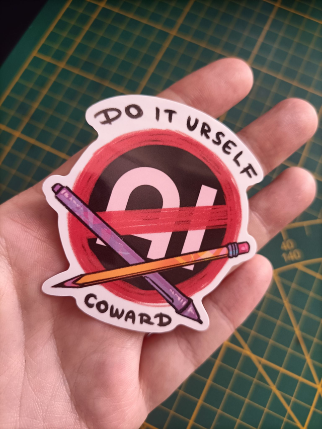 Anti AI - 2.5 inch sticker