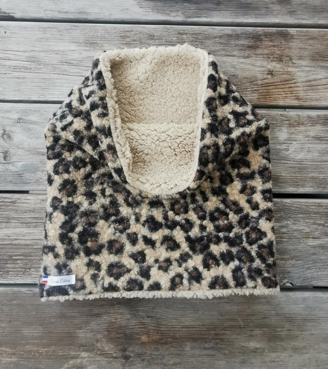 Snood LOUIS léopard /chamois