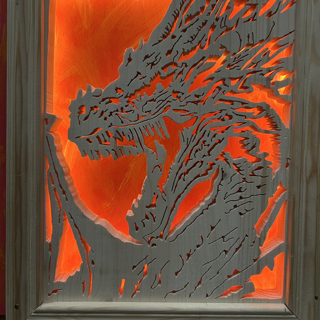 Tableau leds dragon 