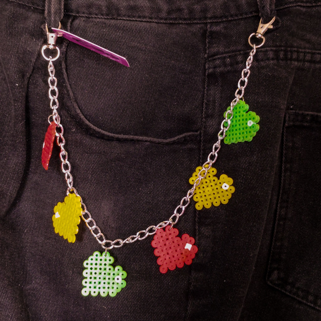 Life Series Heart - Pixel Art - Jean Chain - [JCH-SLO-PA-LSH]