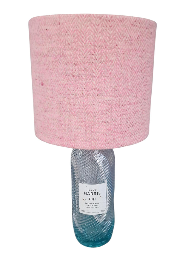 BABY PINK HERRINGBONE LAMPSHADE