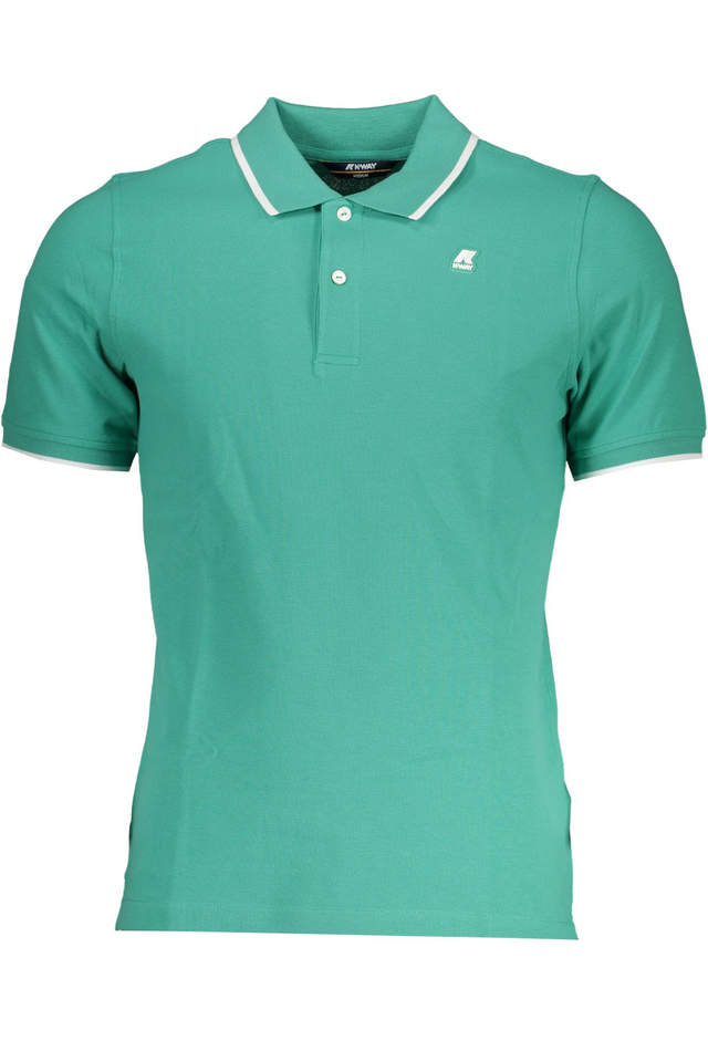 K-WAY POLO MANICHE CORTE UOMO VERDE