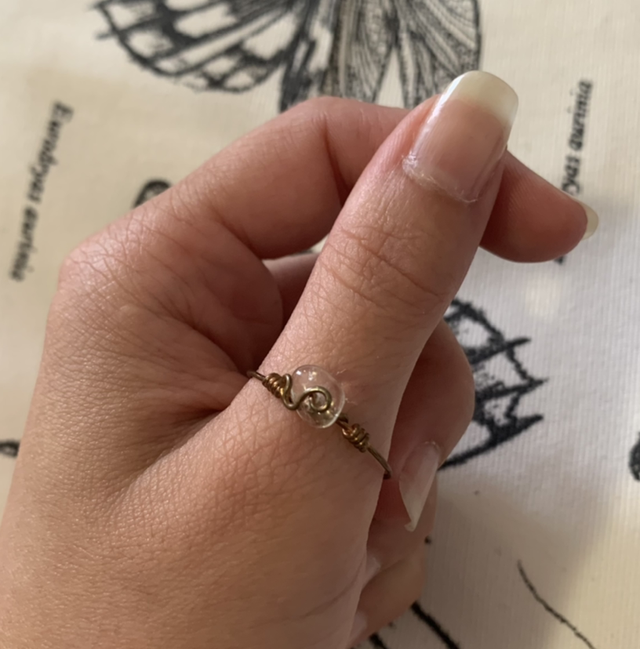 Bague Cuivre et Citrine T62