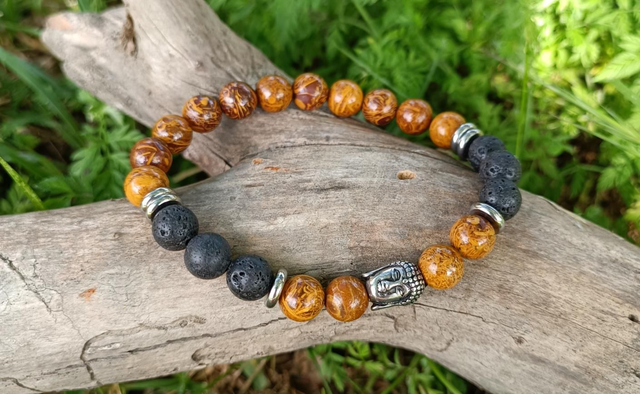 Jaspe Dragon et Pierre de Lave