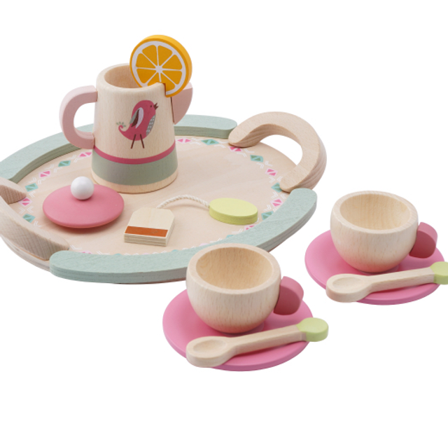 Wooden Tea Set