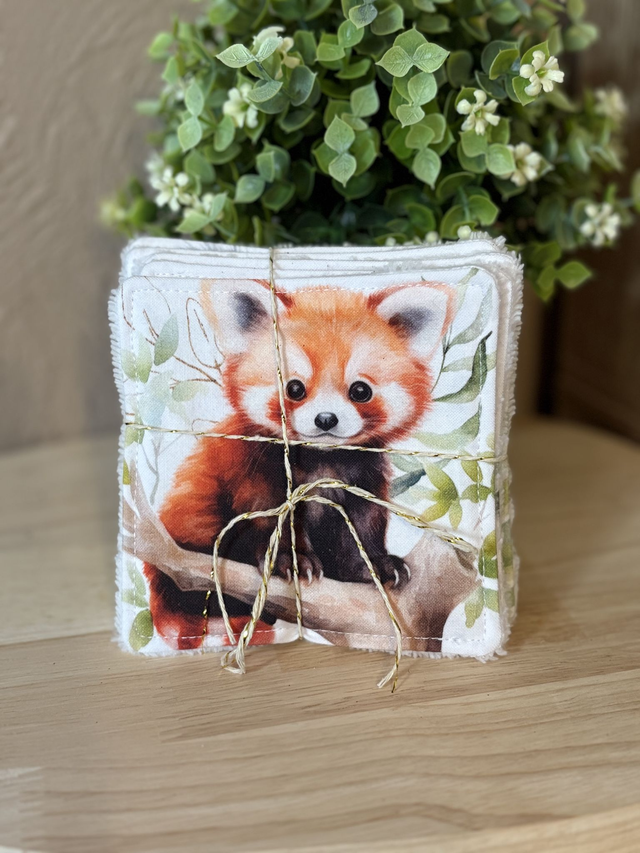 Lingettes Panda et Koala - lot de 5