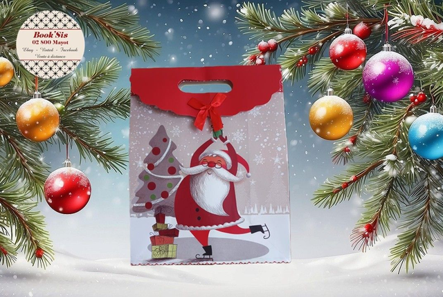 Boîte cadeau Noël 24x31x12 cm