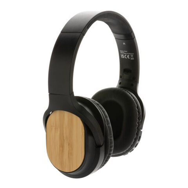 RCS and FSC bamboo Elite Foldable wireless headphone