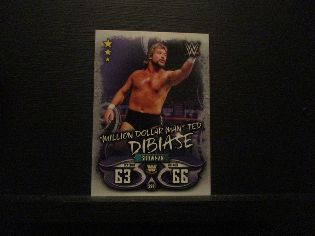 "Million Dollar Man" Ted Dibiase - W Legends Slam Attax Live Original Trading Card #299