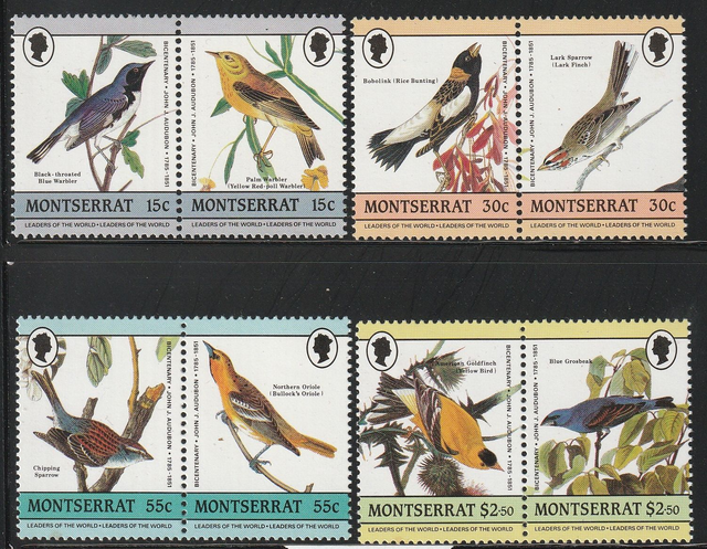 Montserrat 1985 Birds Set MNH