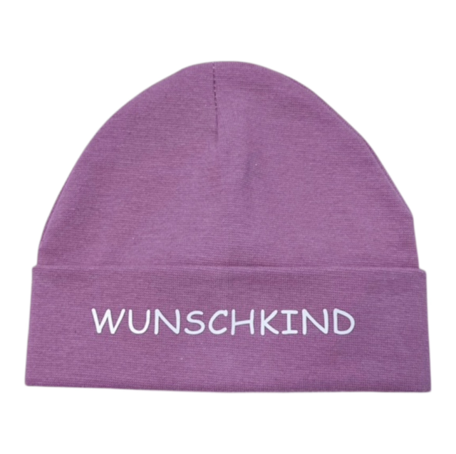 Mütze „Wunschkind“  altrosa