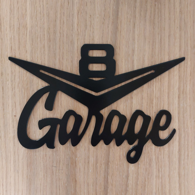V8 Garage Sign