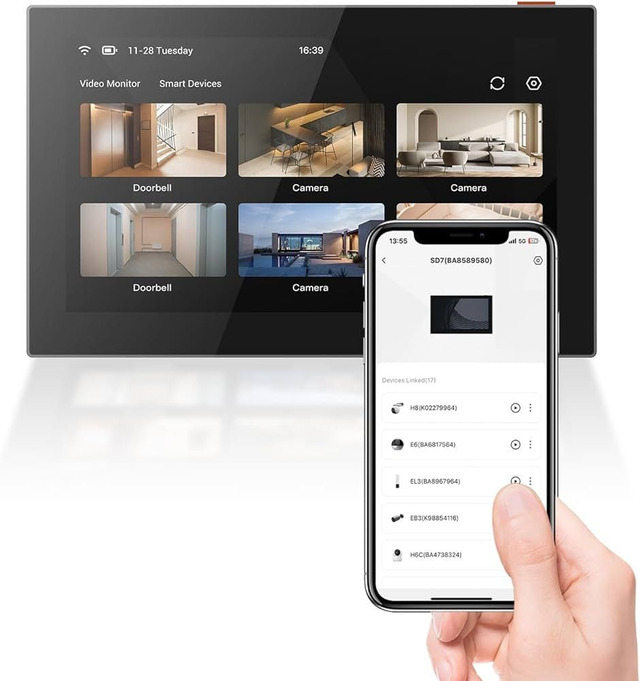  EZVIZ SD7 Ecran tactile sans fils pour systèmes EZVIZ