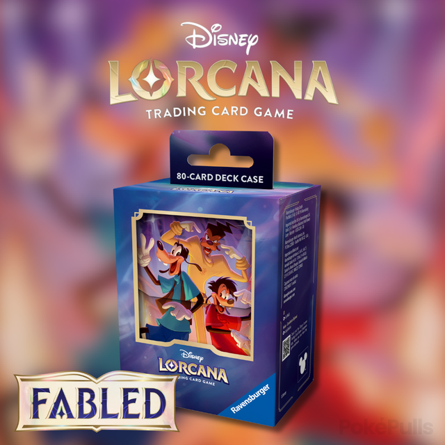 Disney Lorcana: Fabled - Deck Box - Goofy, Max & Powerline (julkaisu 5.9.2025)