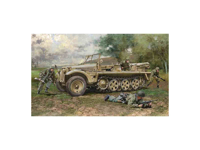 Sd.Kfz.10 Demag D7 et Paras Italeri 6561 1/35