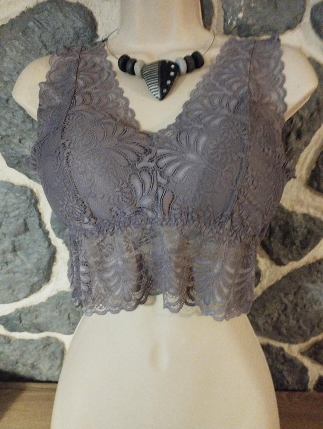 Brassière parme grande taille XXL